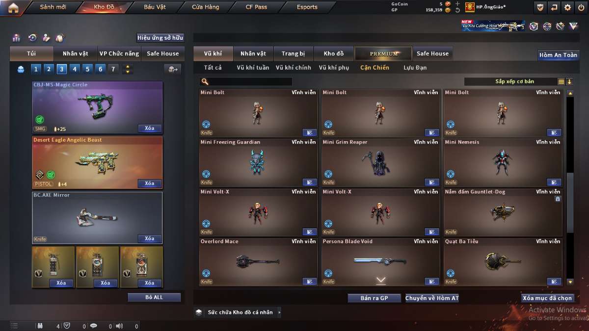 shop acc cf uy tin gia re